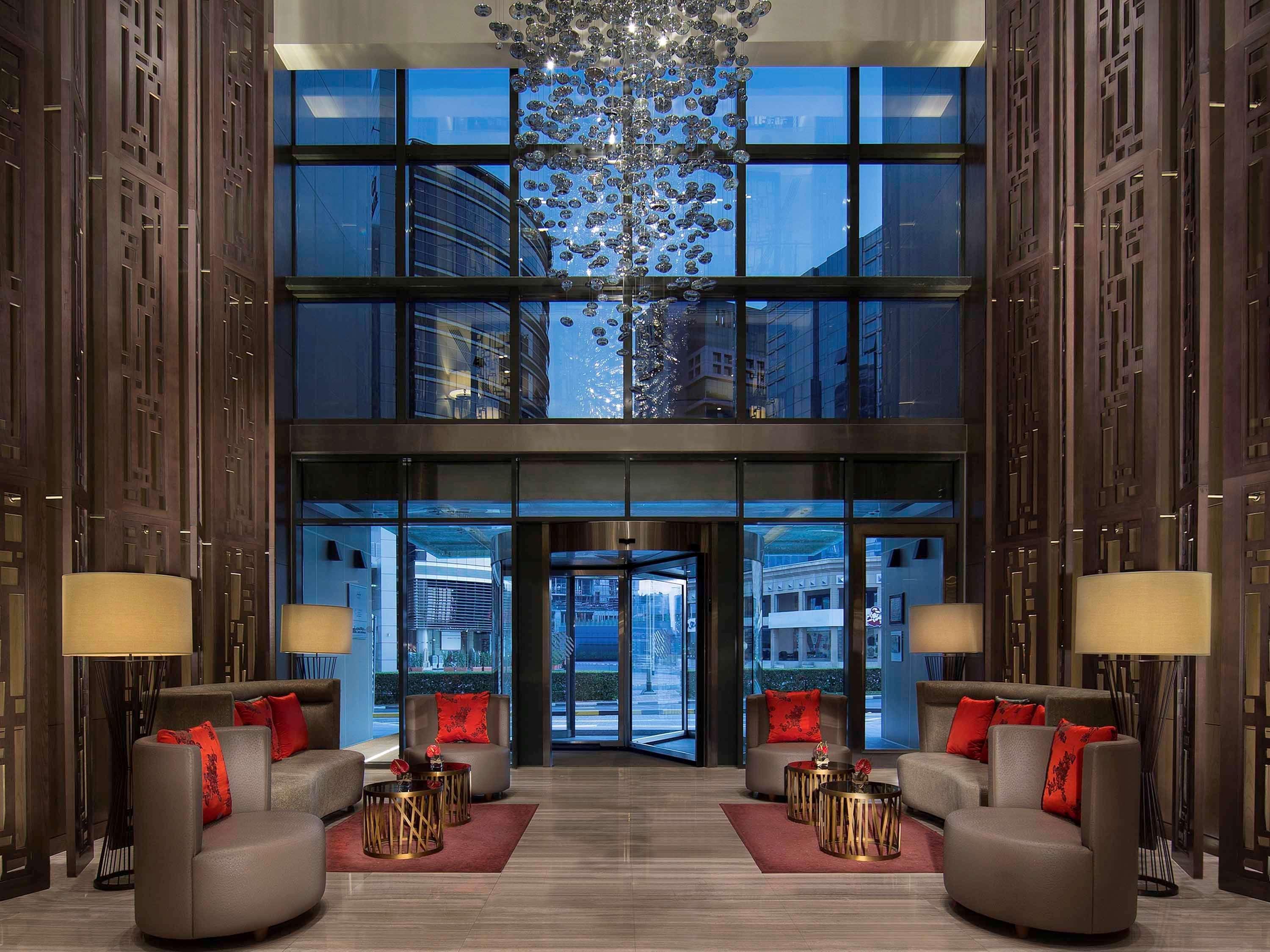 Pullman Dubai Creek City Centre Residences Exterior photo The lobby of the hotel
