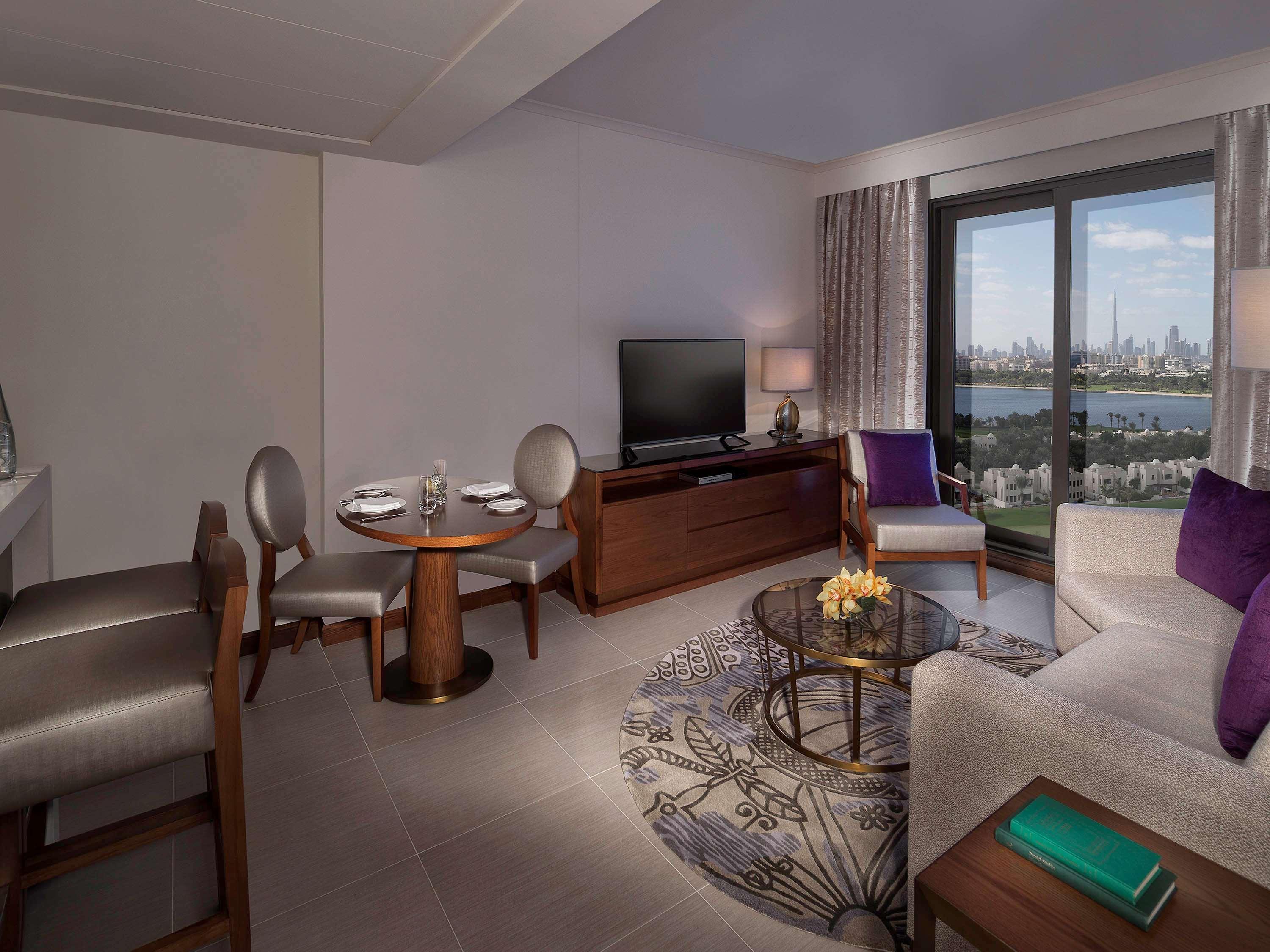 Pullman Dubai Creek City Centre Residences Exterior photo A living room at the Trump International Hotel and Tower